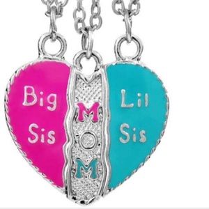 Enamel 3 pc Necklace Girl Mom